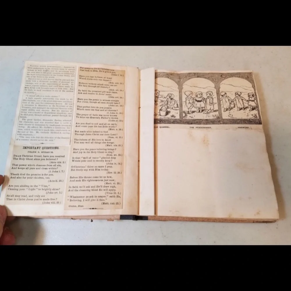 Antique 1880 The Sunday Scrap Album - Picture 6 of 16